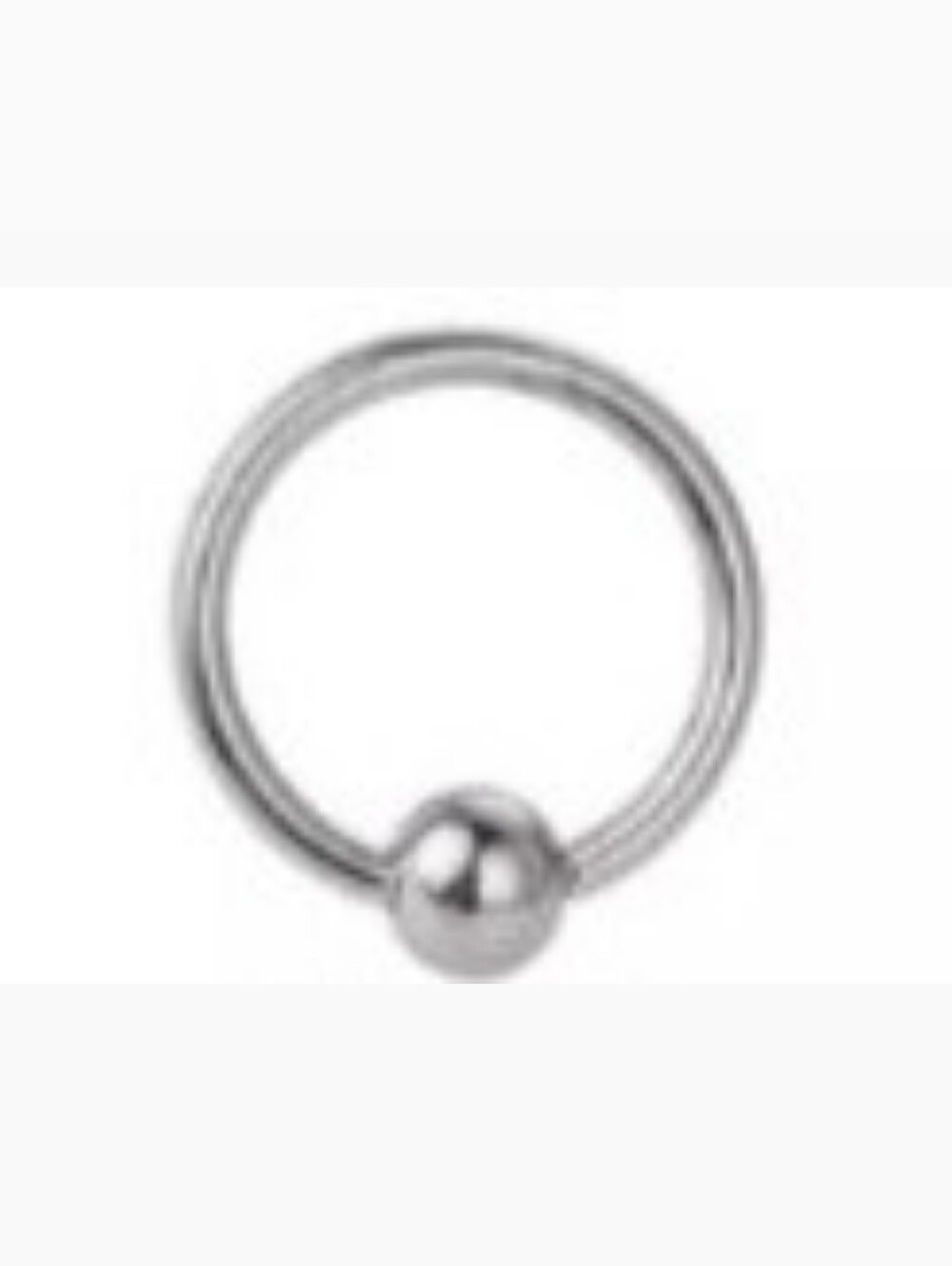 Silver Clicker Bead Septum Jewellry